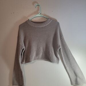 Wild‎ Fable grey/green Cropped Sweater.